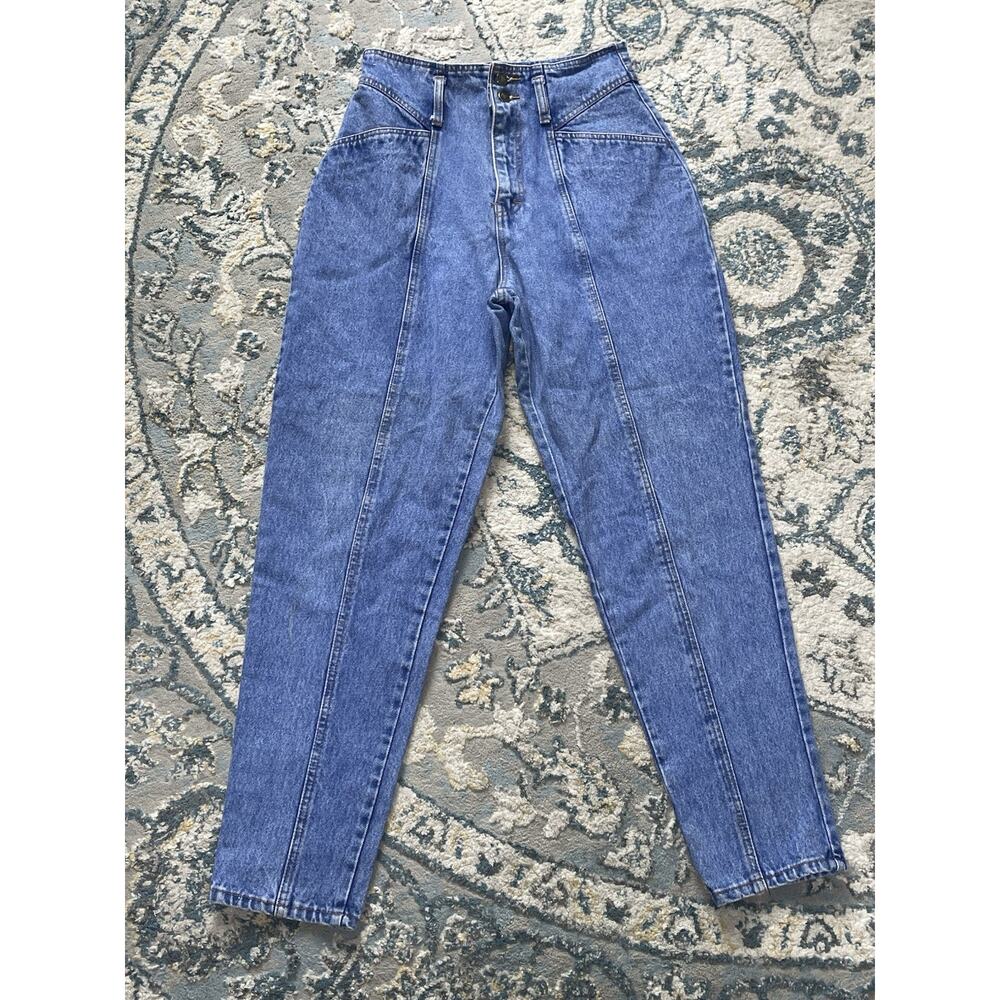 90s High Waisted Tapered Mom Jeans Sz 11 | Vintage Manisha Denim